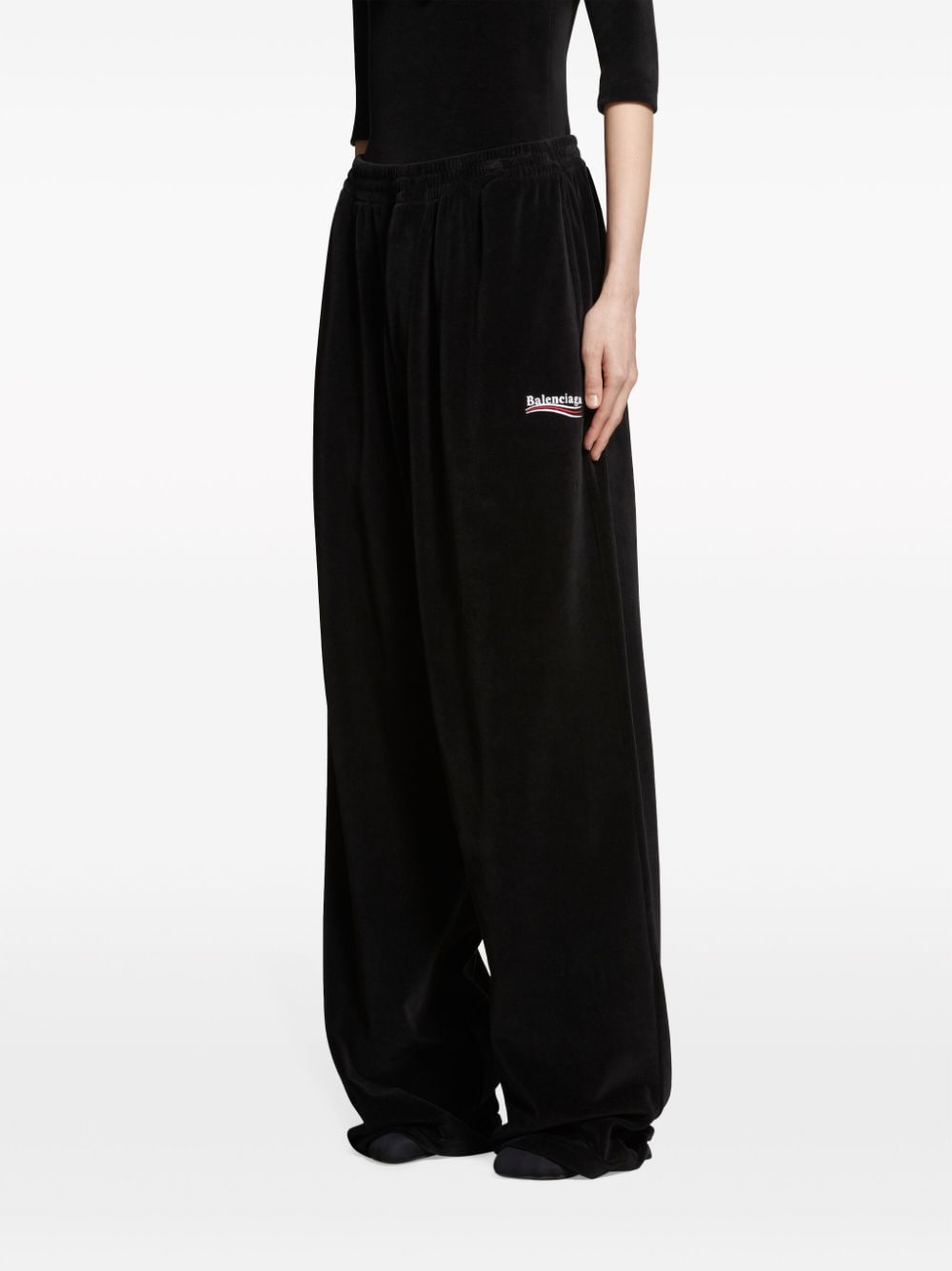 Balenciaga Logo Embroidered Track Pant Glam Steals