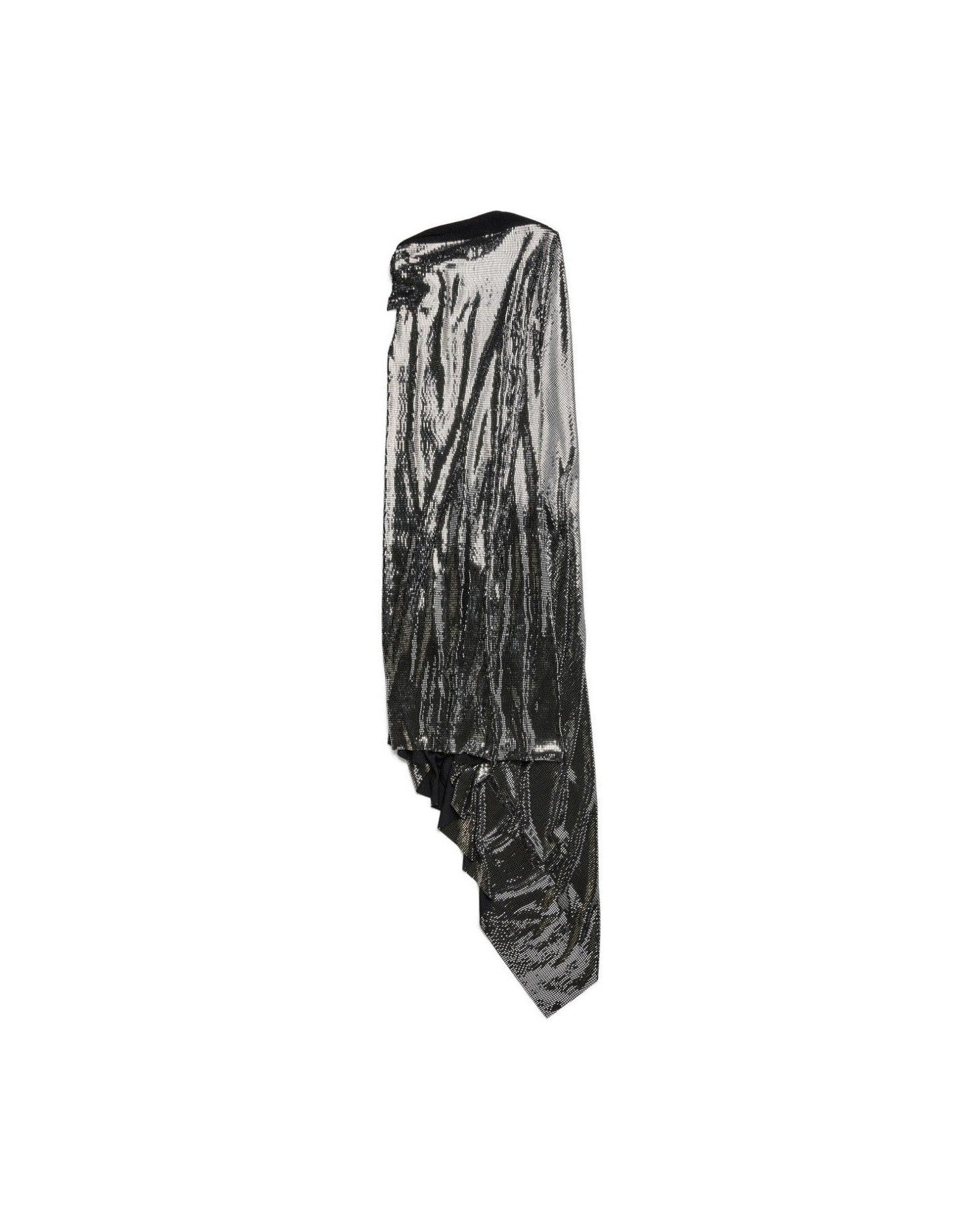 Balenciaga Metallic Effect Midi Dress Glam Steals