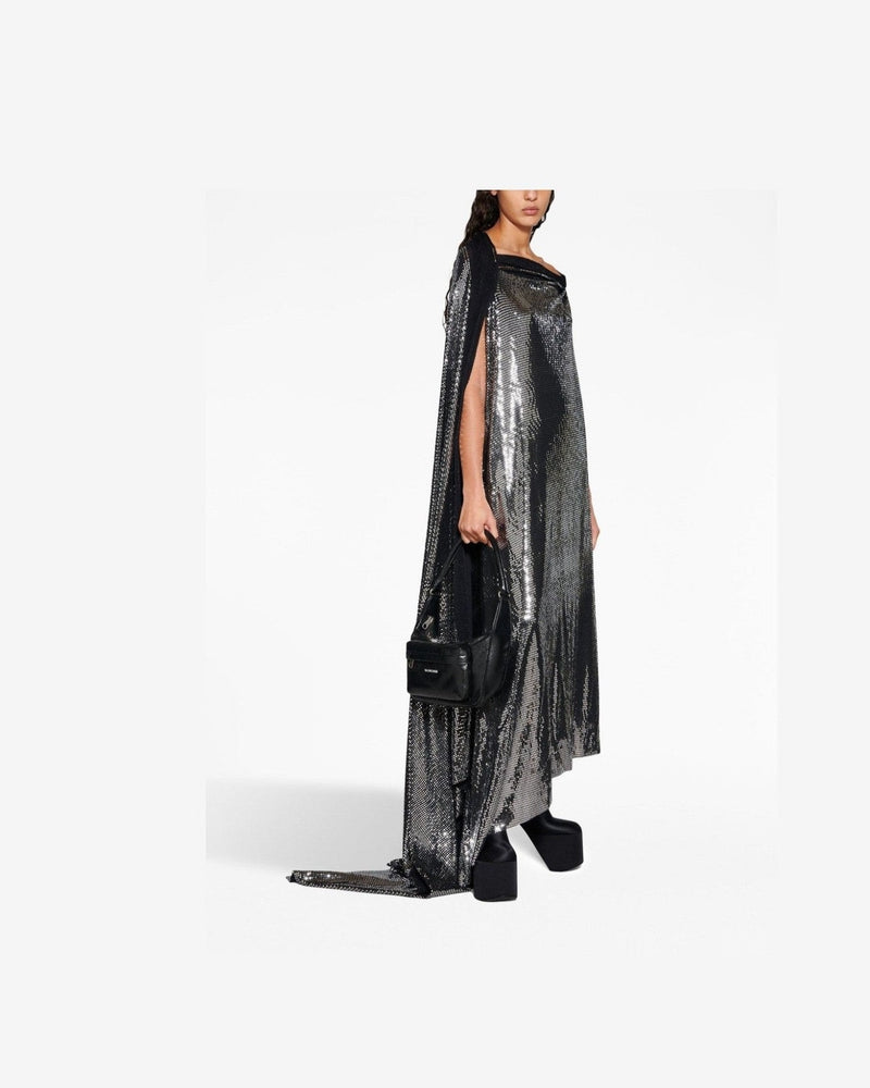 Balenciaga Metallic Effect Midi Dress Glam Steals