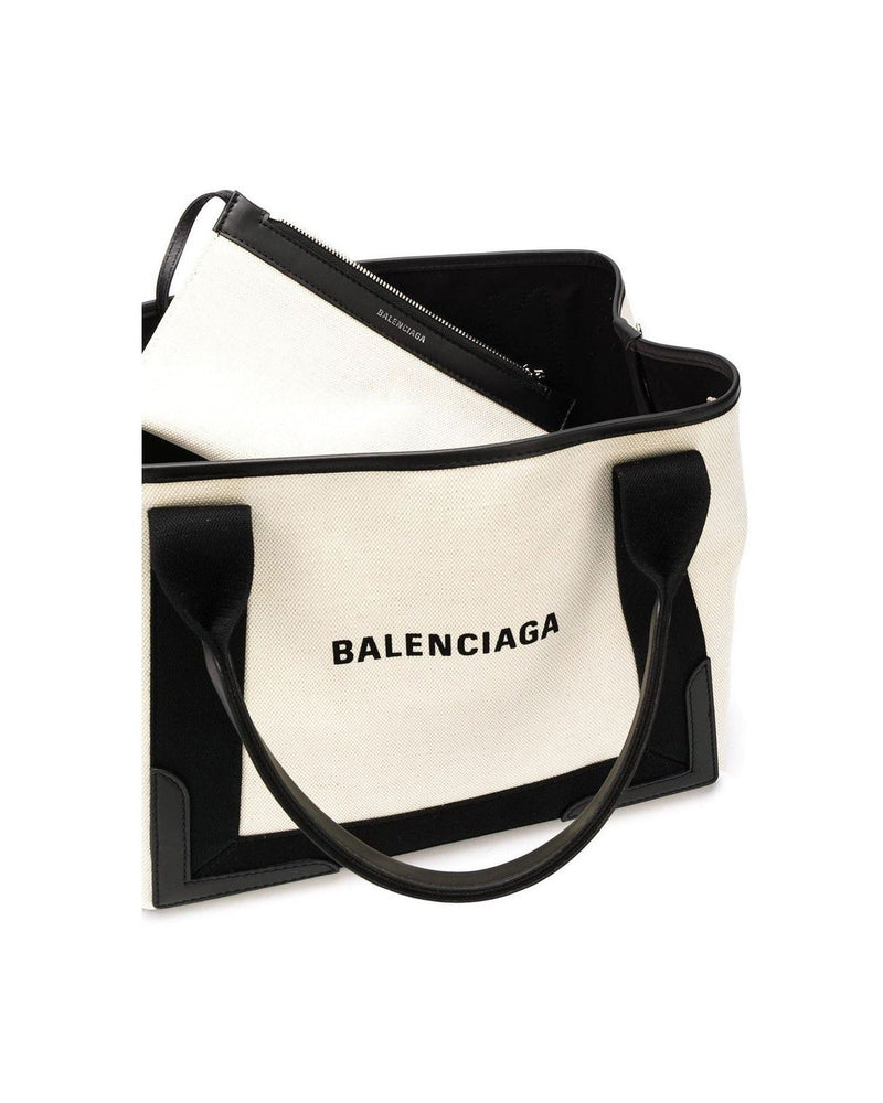 Balenciaga Navy Small Cabas Tote Bag Glam Steals