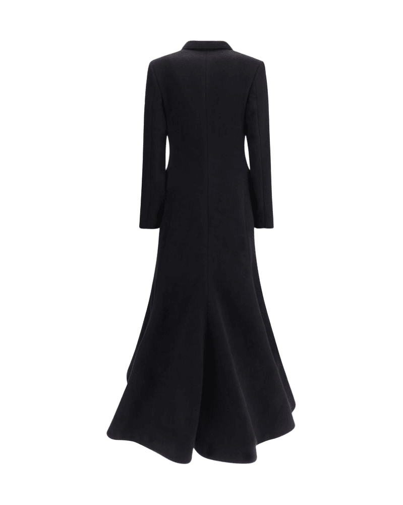 Balenciaga Oversized Godet Double Breasted Coat Glam Steals