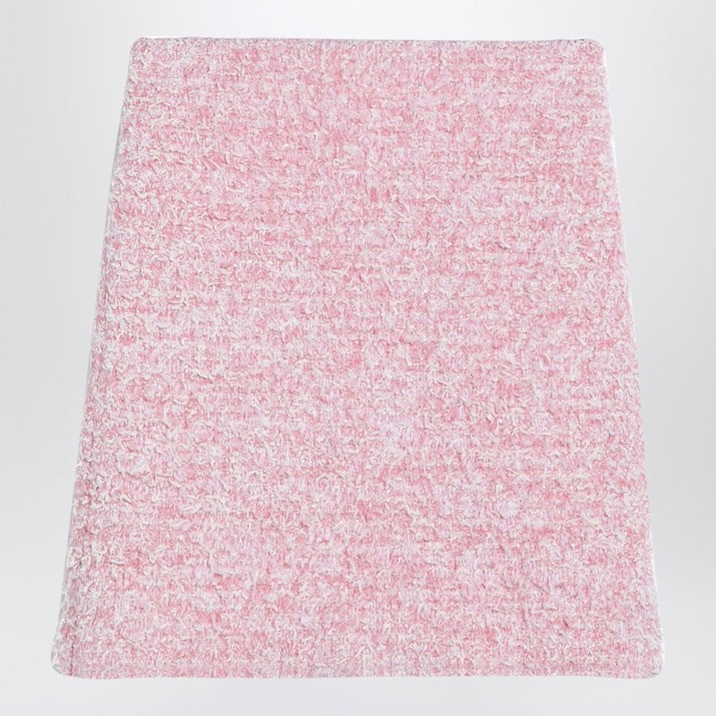 Balenciaga Pink Cotton Blend Tweed Mini Skirt Glam Steals