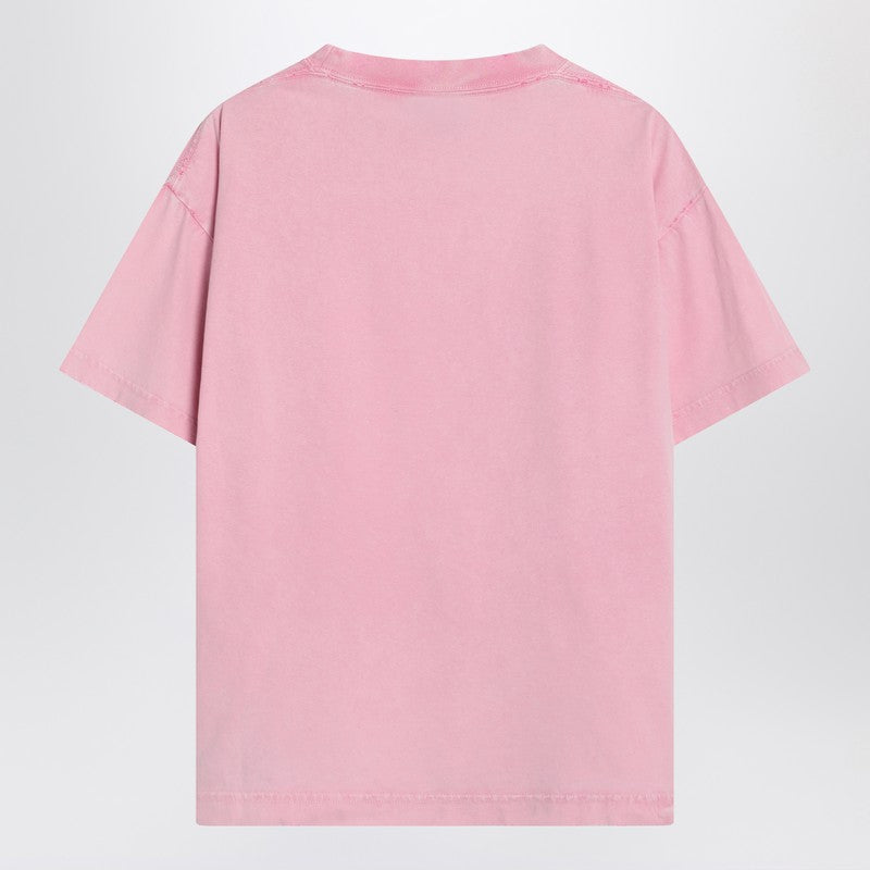 Balenciaga Pink Laurel Classic Boxy T-shirt Glam Steals