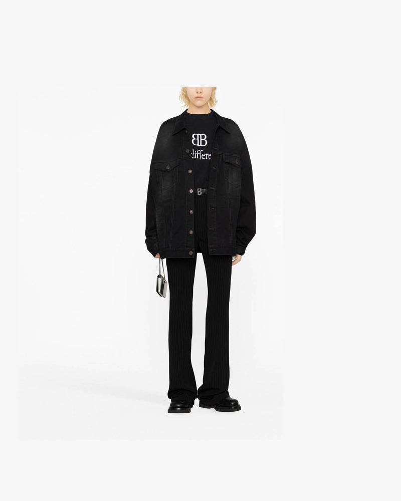 Balenciaga Pinstripe Straight Leg Trouser Glam Steals