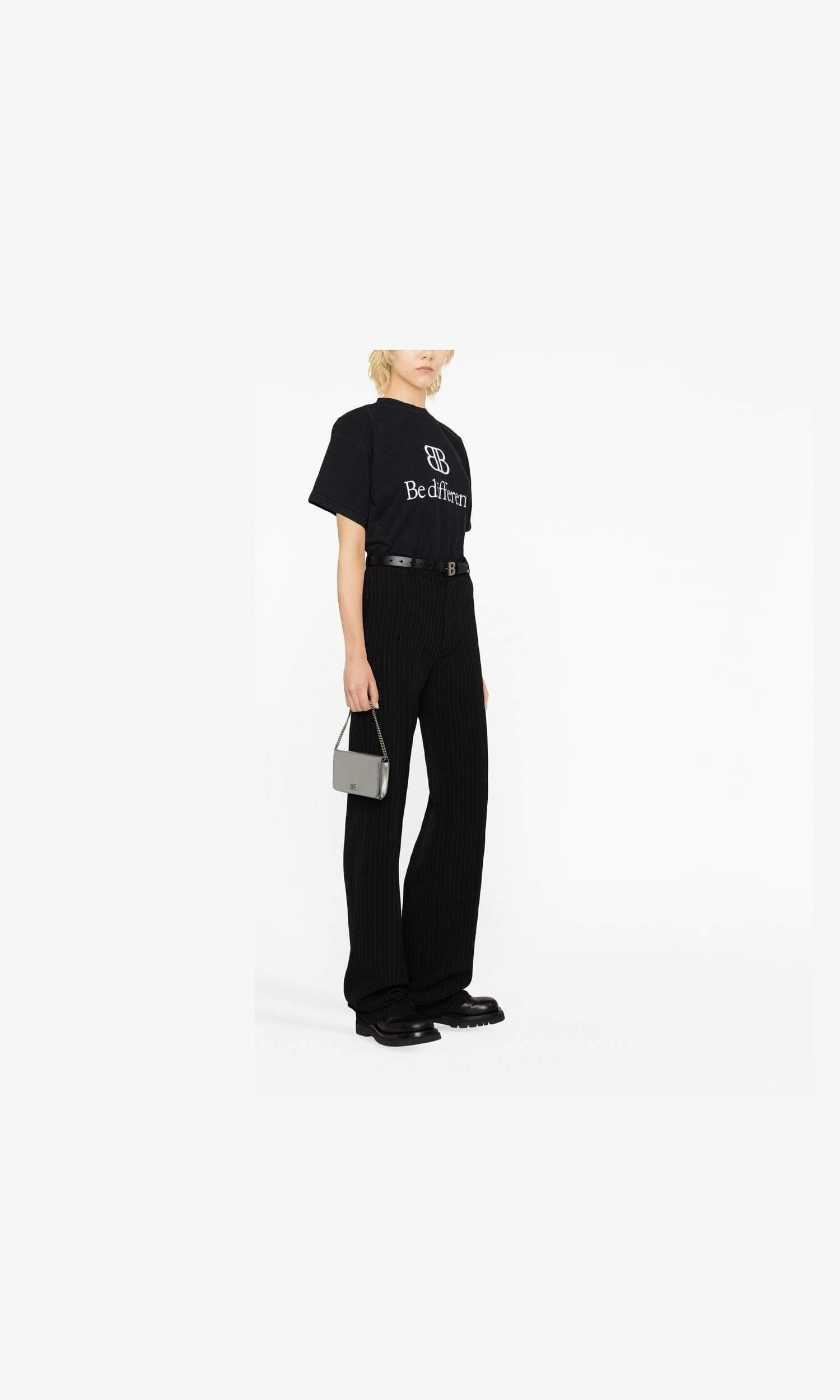 Balenciaga Pinstripe Straight Leg Trouser Glam Steals