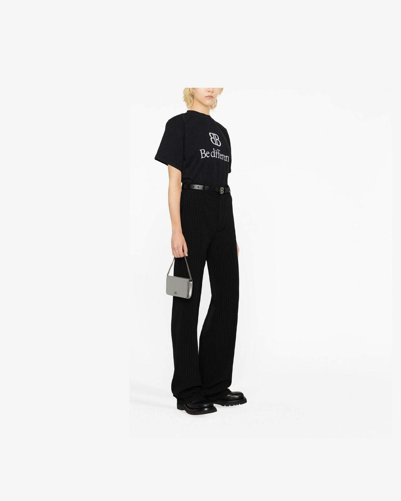Balenciaga Pinstripe Straight Leg Trouser Glam Steals