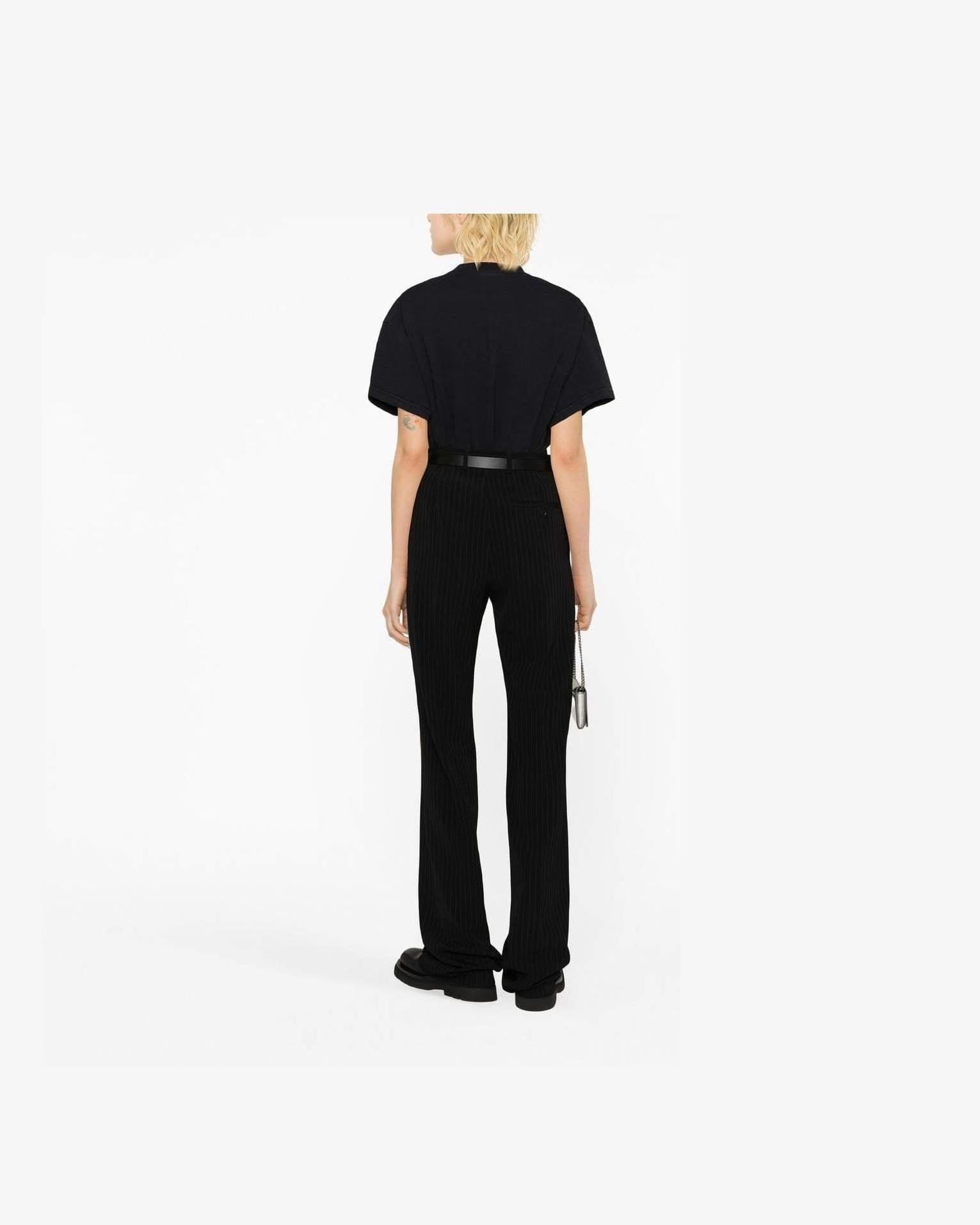 Balenciaga Pinstripe Straight Leg Trouser Glam Steals