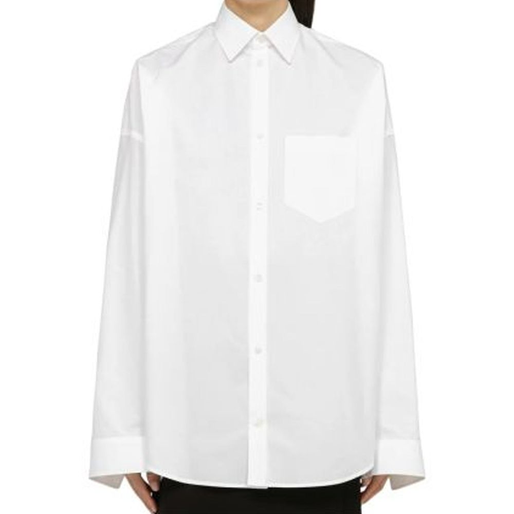 Balenciaga Poplin Oversize Shirt Glam Steals