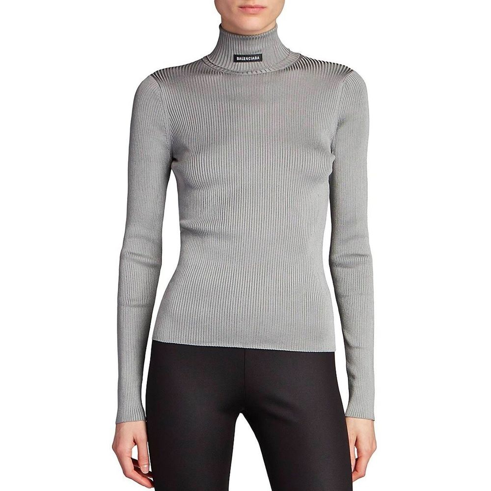 Balenciaga Ribbed Turtleneck Sweater Glam Steals
