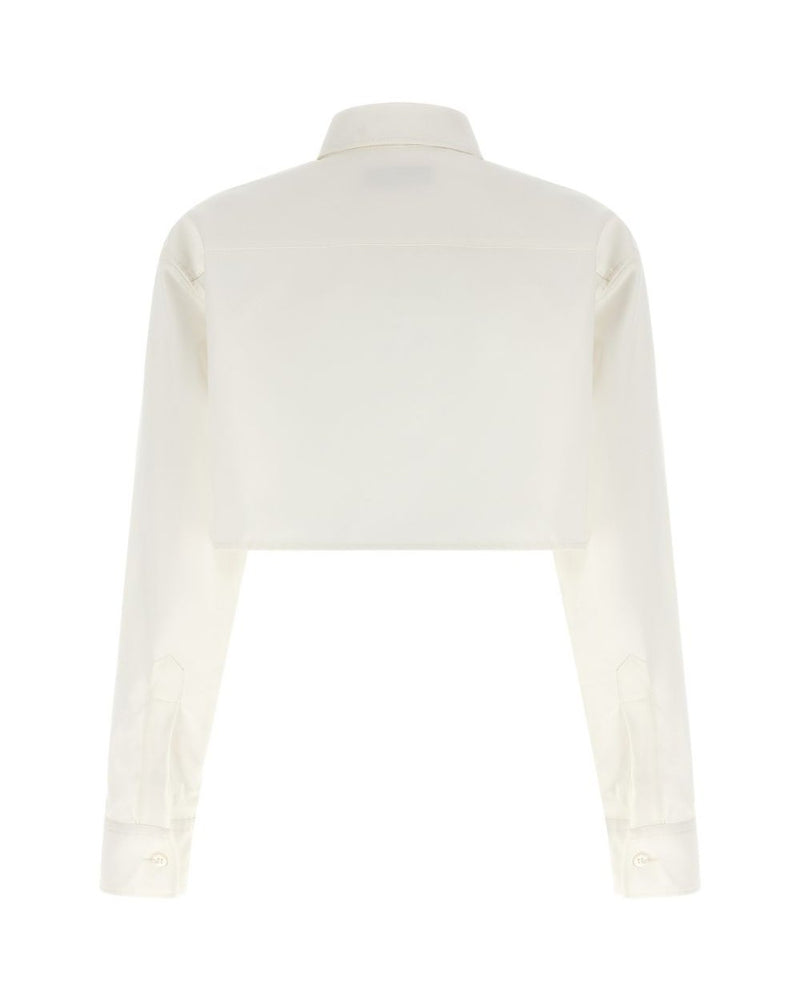 Balenciaga Cotton Cropped Shirt Glam Steals