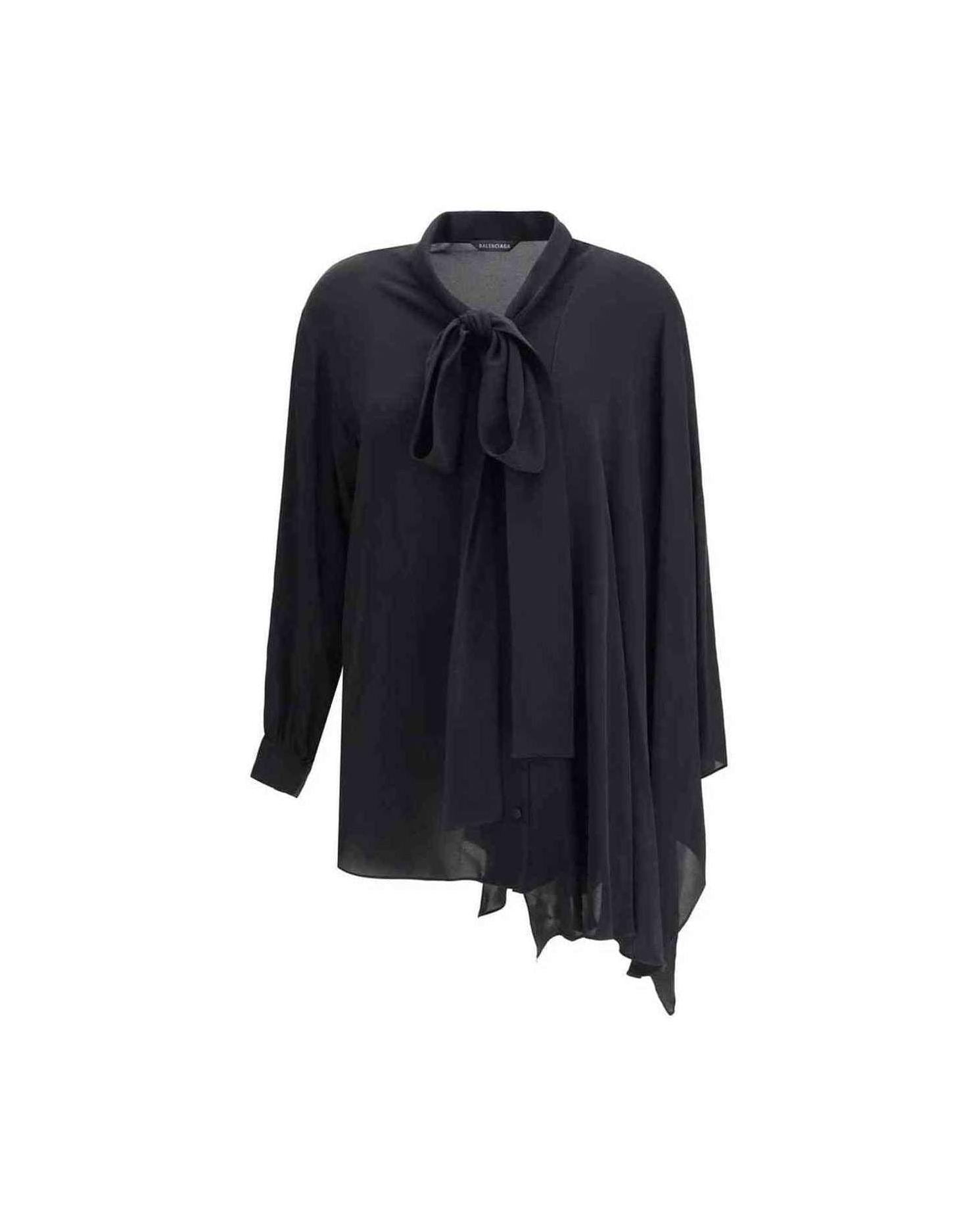 Balenciaga Silk Blouse Glam Steals