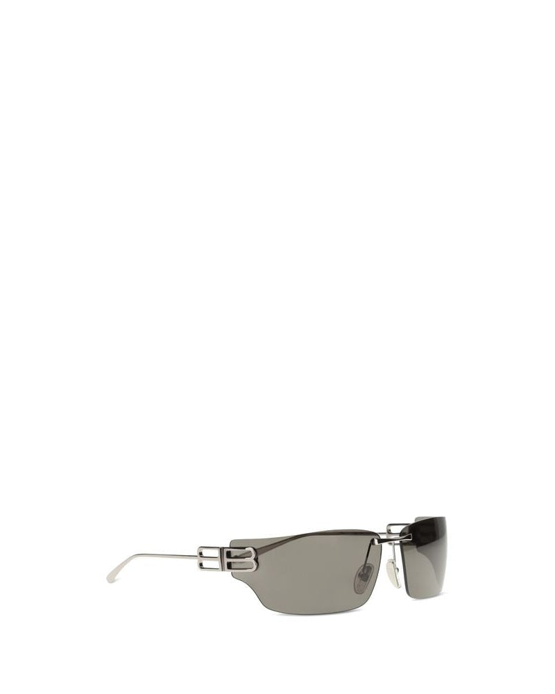 Balenciaga Silver Metal Sunglasses 
