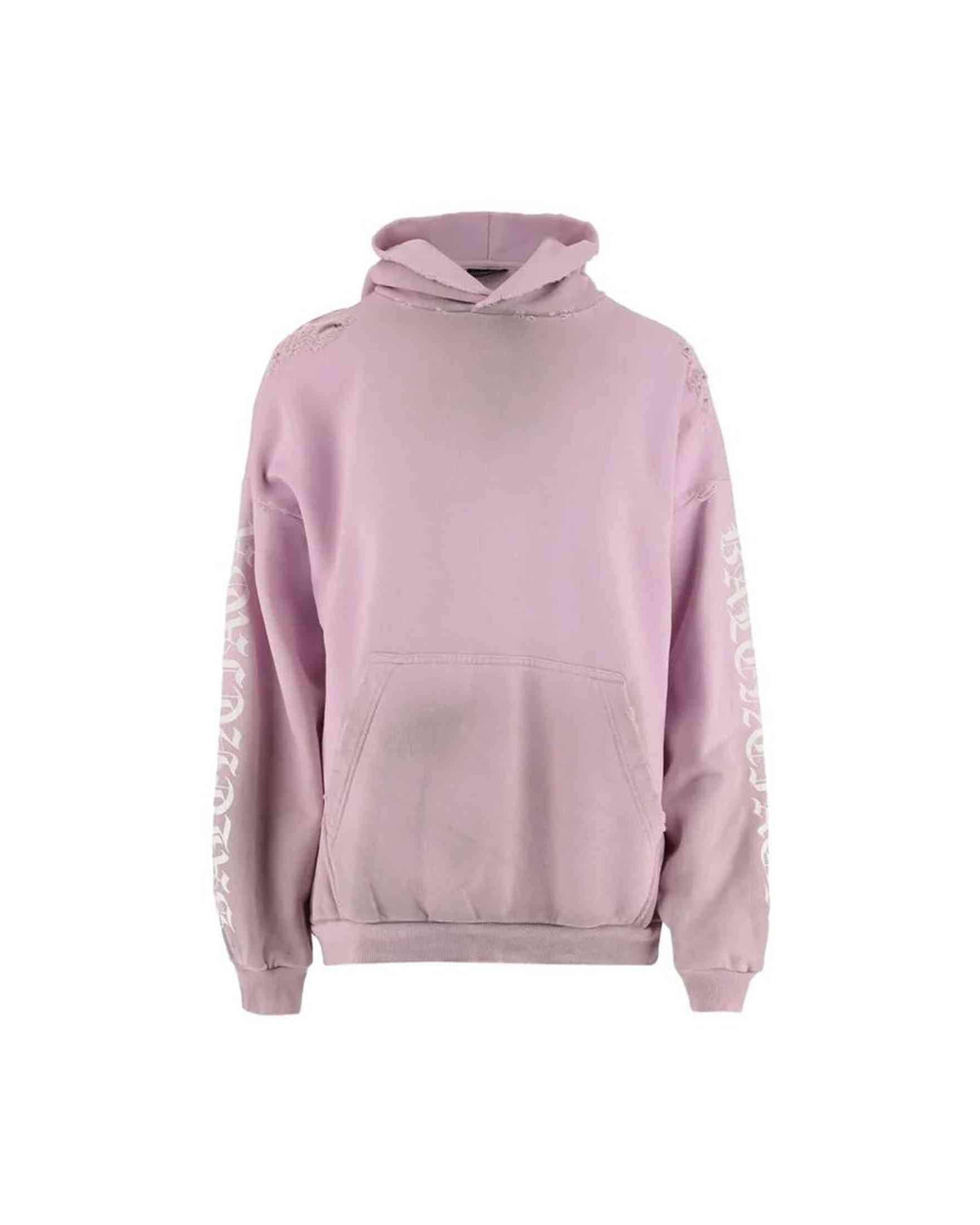 Balenciaga Stencil Medium Fit Hooded Sweat-Shirt Glam Steals