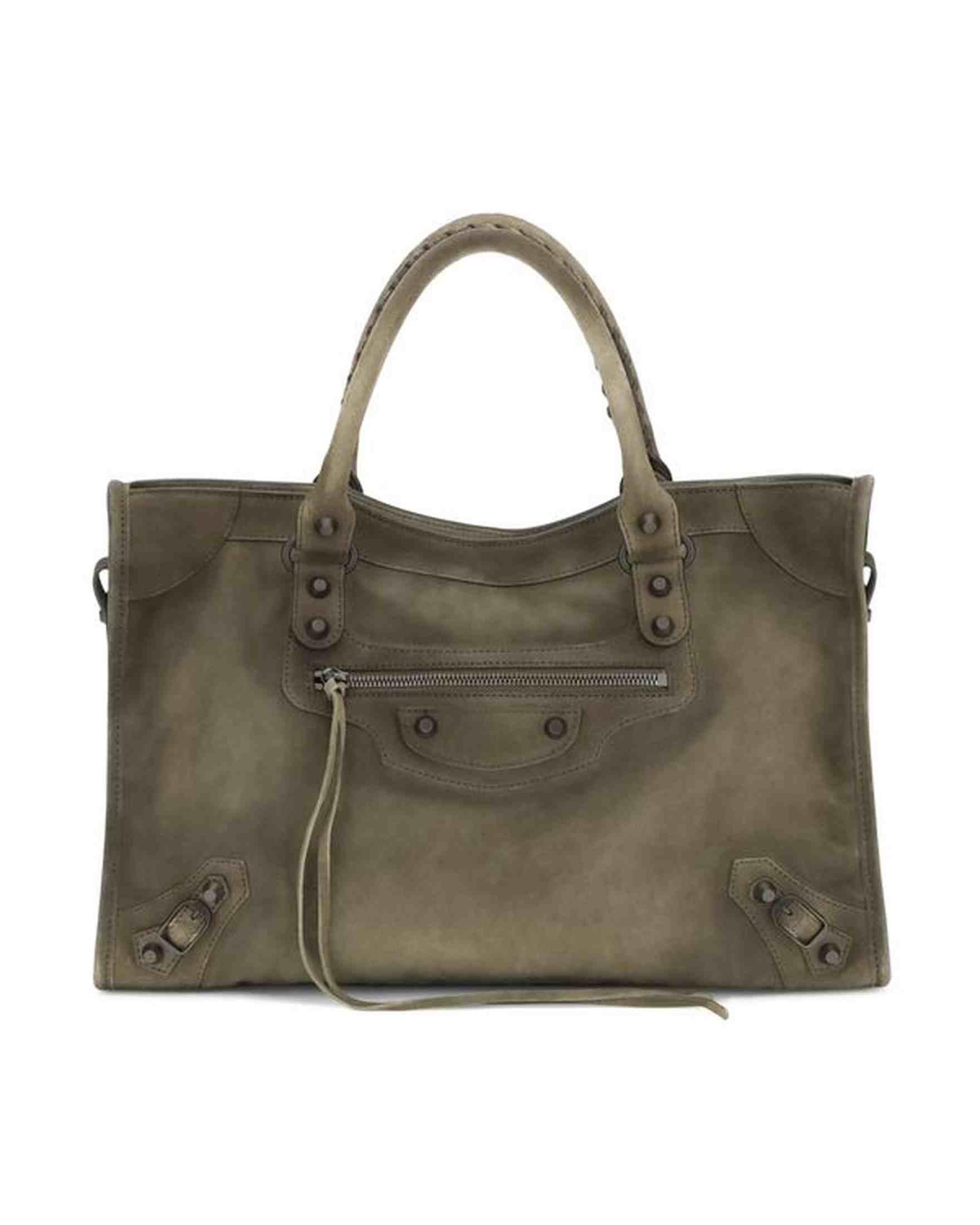 Balenciaga Suede Le City Medium Handbag Glam Steals