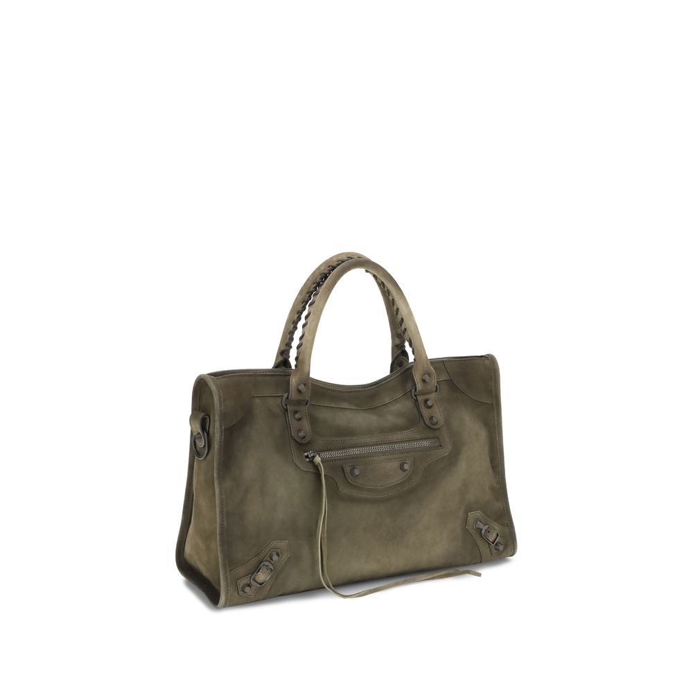 Balenciaga Suede Le City Medium Handbag Glam Steals