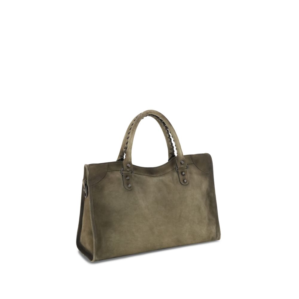 Balenciaga Suede Le City Medium Handbag Glam Steals