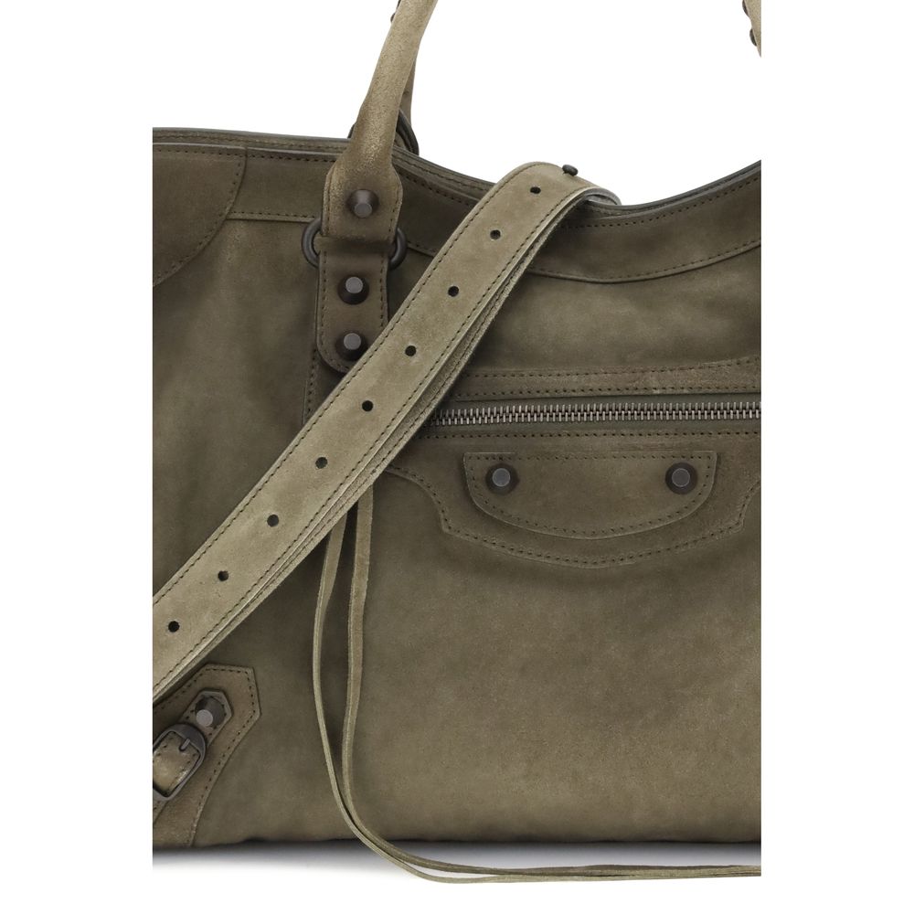 Balenciaga Suede Le City Medium Handbag Glam Steals