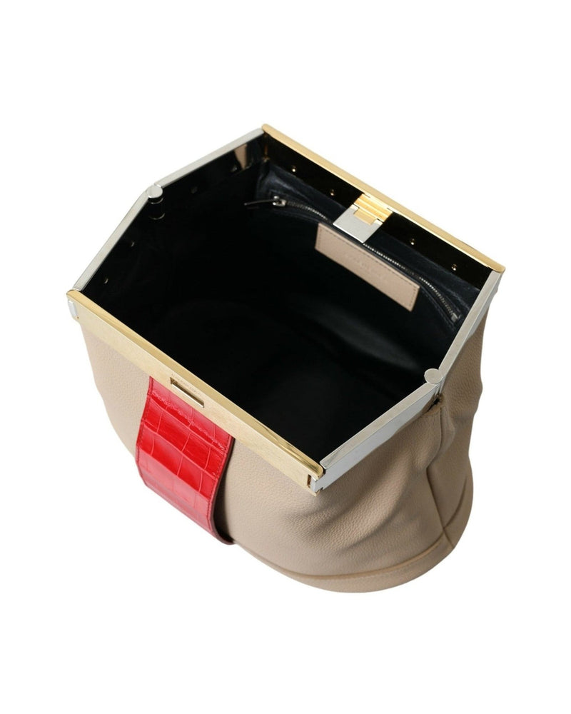 Balenciaga Two Tone Exotic Leather Clutch Glam Steals