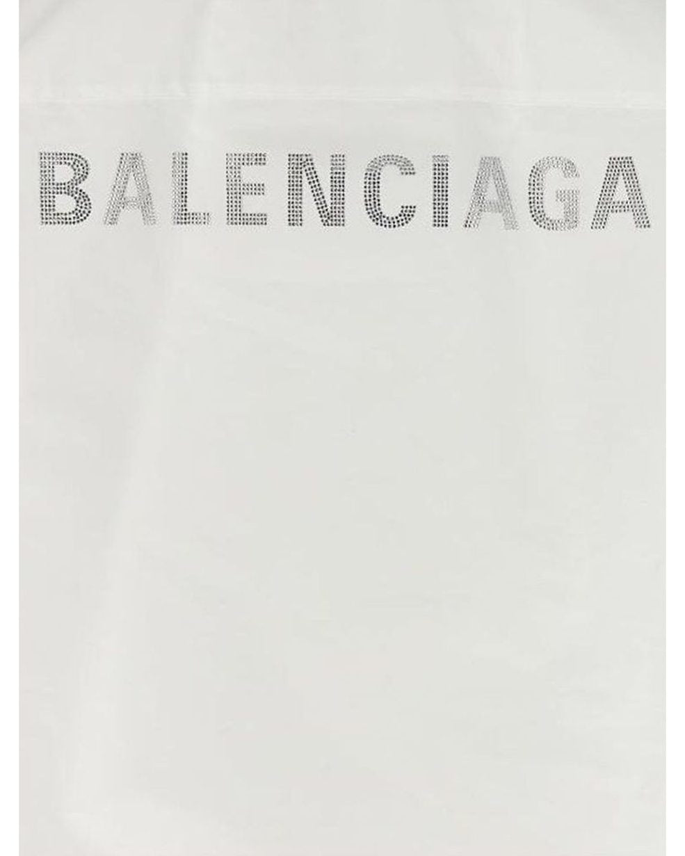 Balenciaga White Cotton Dress Shirt Glam Steals