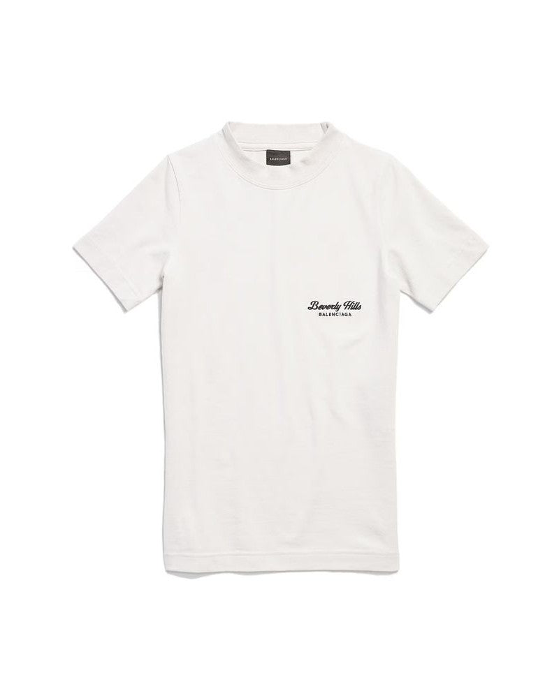 Balenciaga White Cotton T-shirt Glam Steals