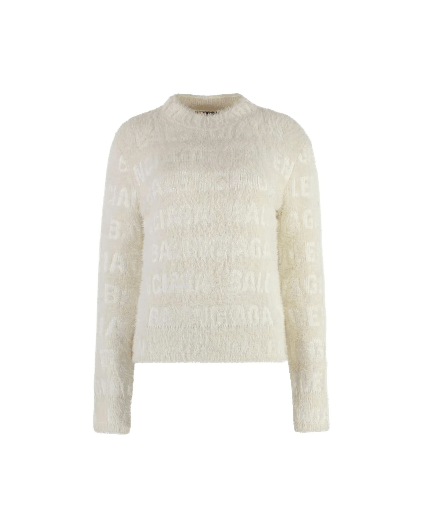 Balenciaga White Elastane Sweatshirt Glam Steals