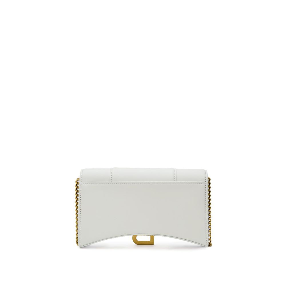 Balenciaga White Leather Shoulder Bag Glam Steals