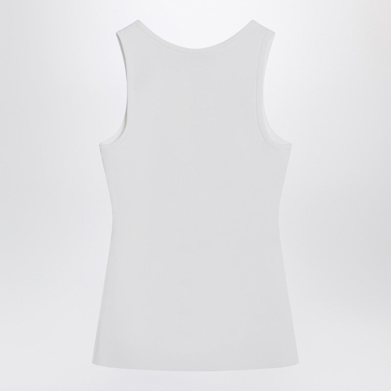 Balenciaga White Nano Bb Tank Top Glam Steals