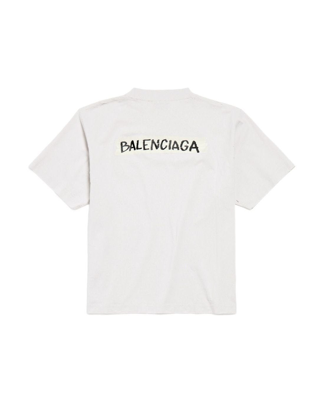 Balenciaga White Polo T-shirt Glam Steals