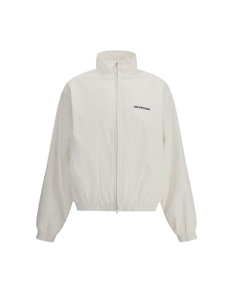 Balenciaga White Polyester Shell Jacket Glam Steals