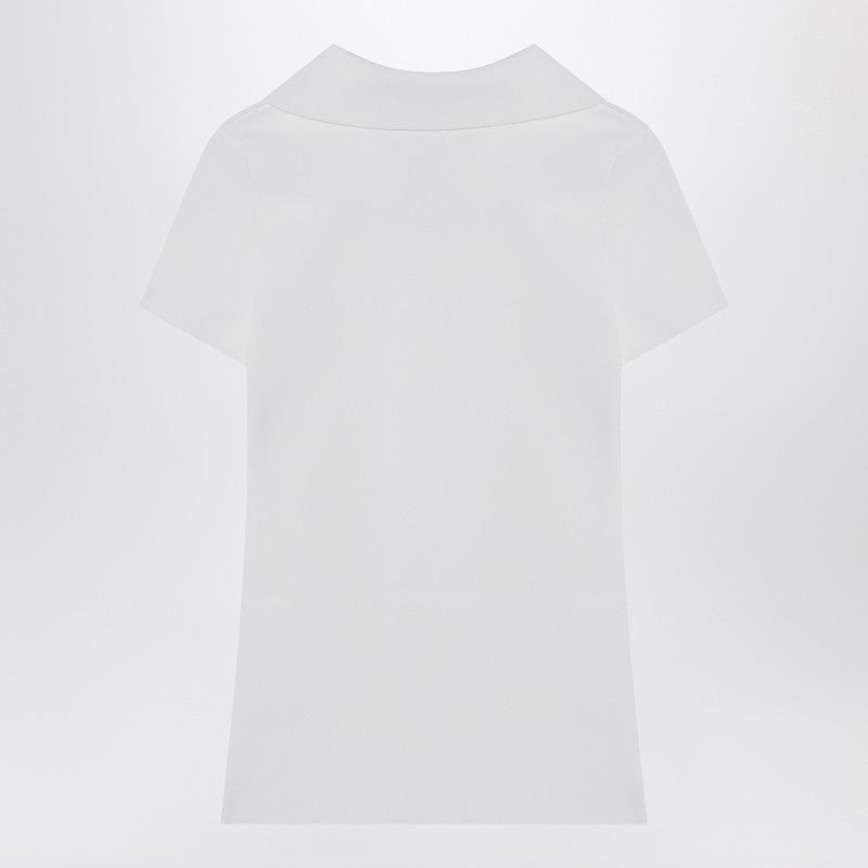 Balenciaga White Short Sleeve Nano Bb Tank Top Glam Steals