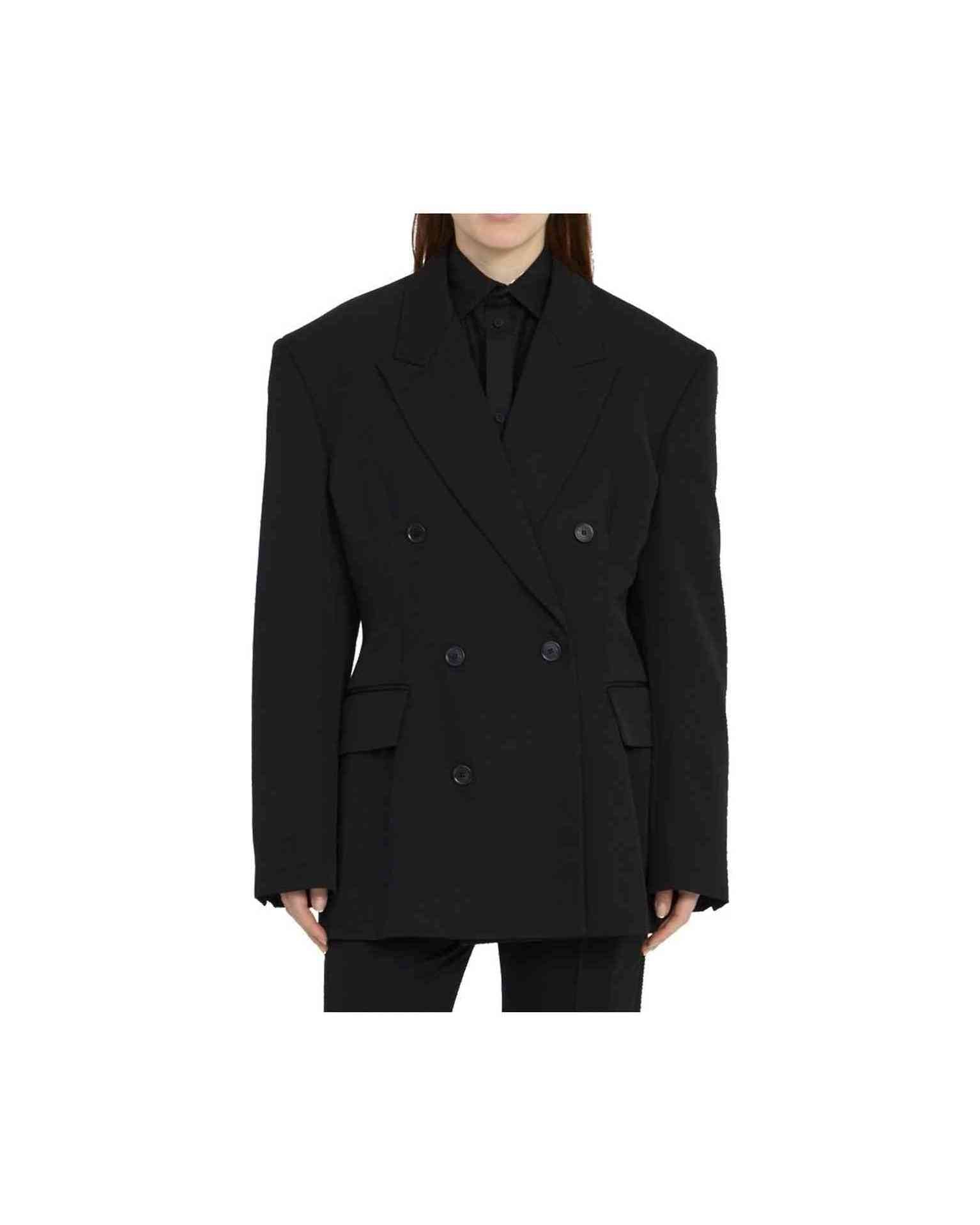 Balenciaga Wool Double Breasted Jacket Glam Steals