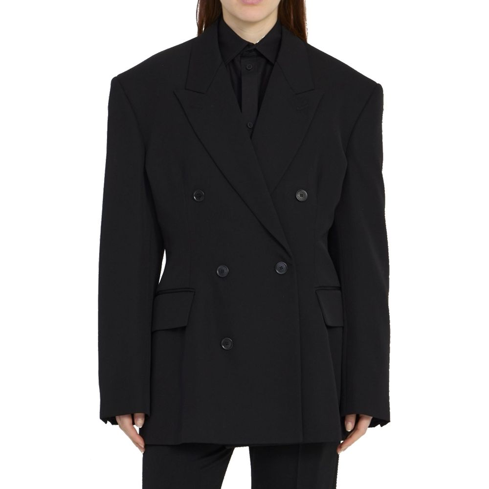 Balenciaga Wool Double Breasted Jacket Glam Steals