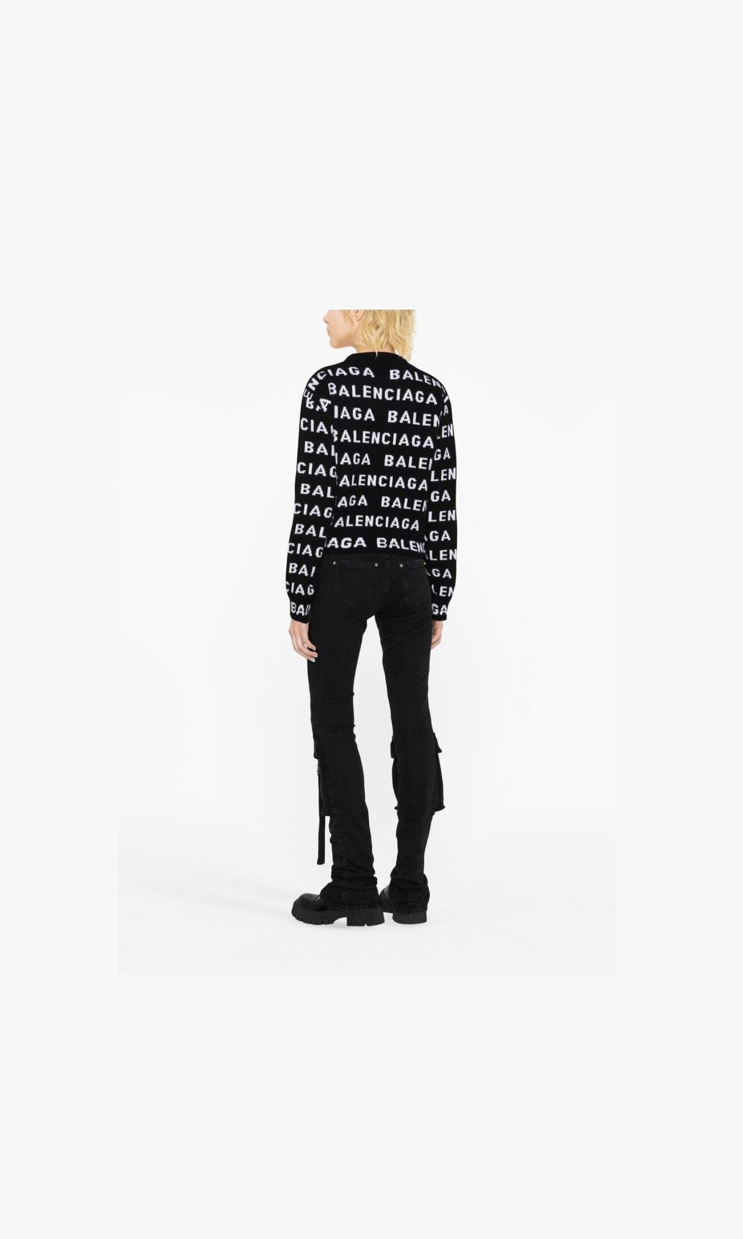Balenciaga Wool Logo Sweater Glam Steals