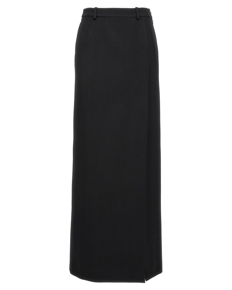 Balenciaga Wool Long Skirt Glam Steals