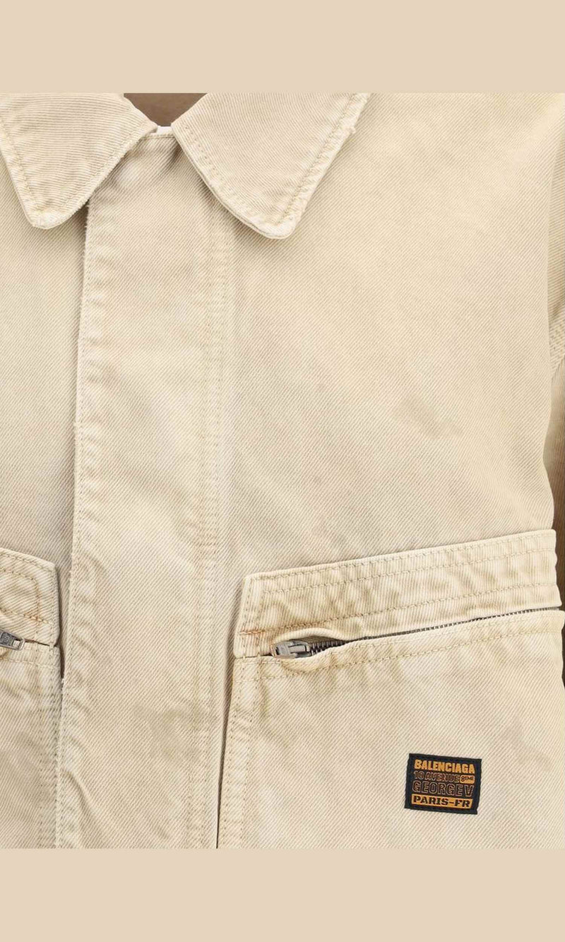 Balenciaga Workwear Crop Jacket Glam Steals