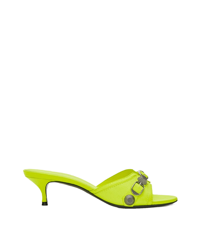 Balenciaga Yellow Leather Mules Glam Steals