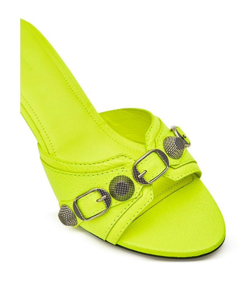 Balenciaga Yellow Leather Mules Glam Steals
