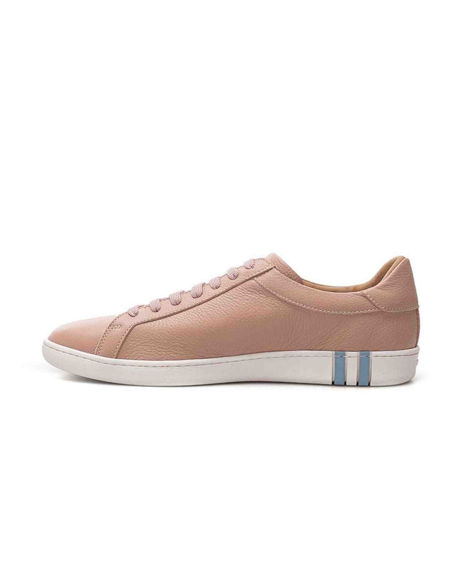 Bally Elegant Leather Pink Sneakers Glam Steals