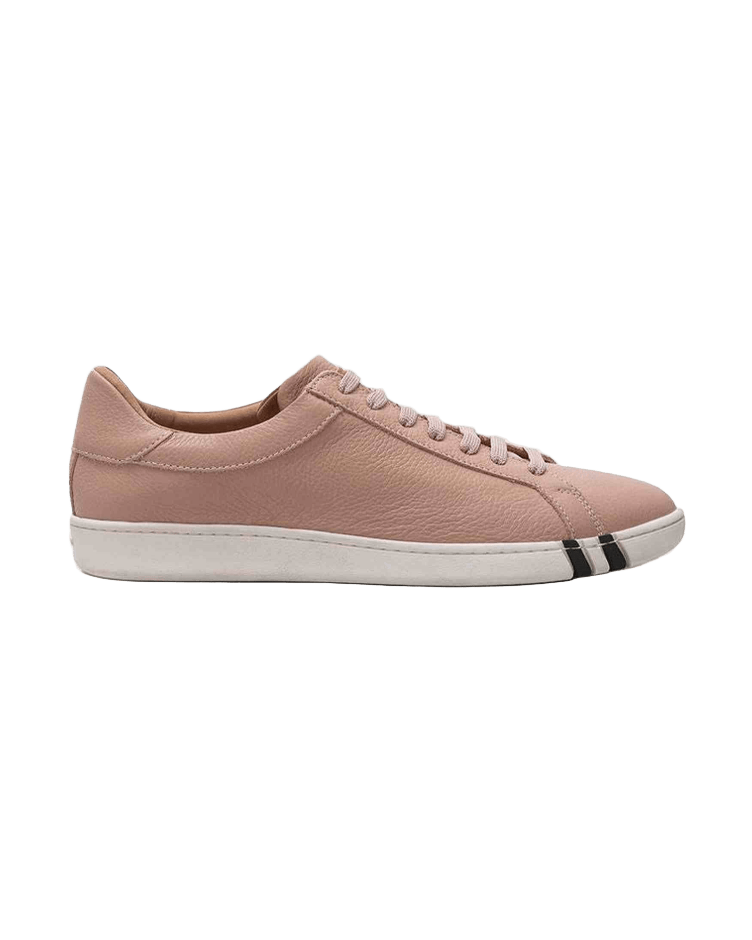 Bally Elegant Pink Leather Sneakers For Women Sneakers