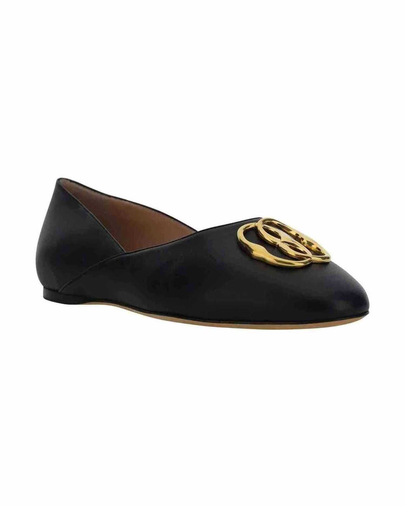 Bally Leather Ballerina Flats Glam Steals