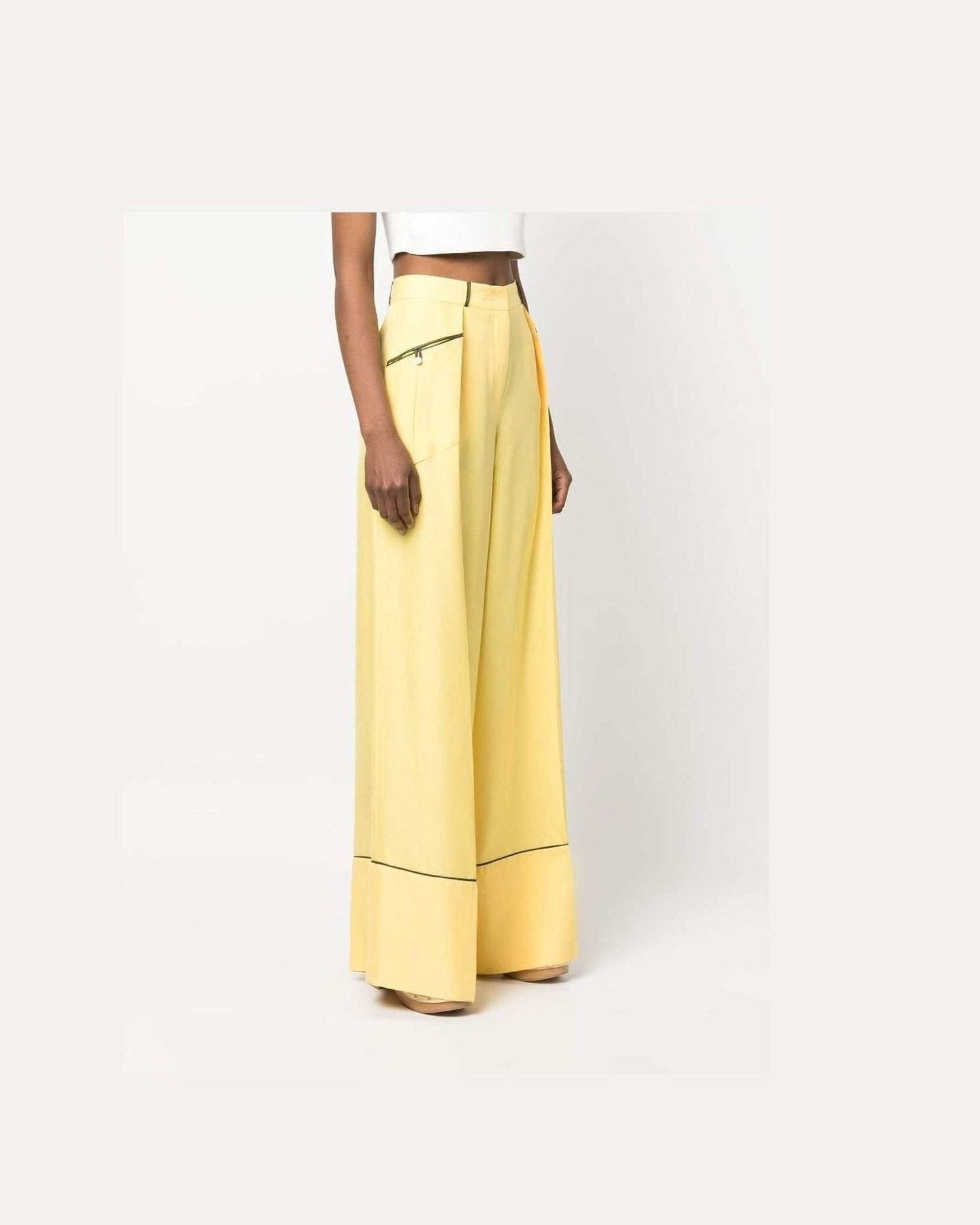 Bally Yellow Trouser Glam Steals