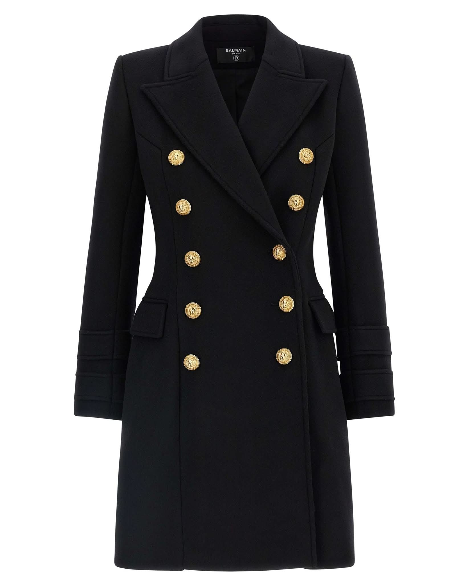 Balmain 10 Bottoni Coat Glam Steals
