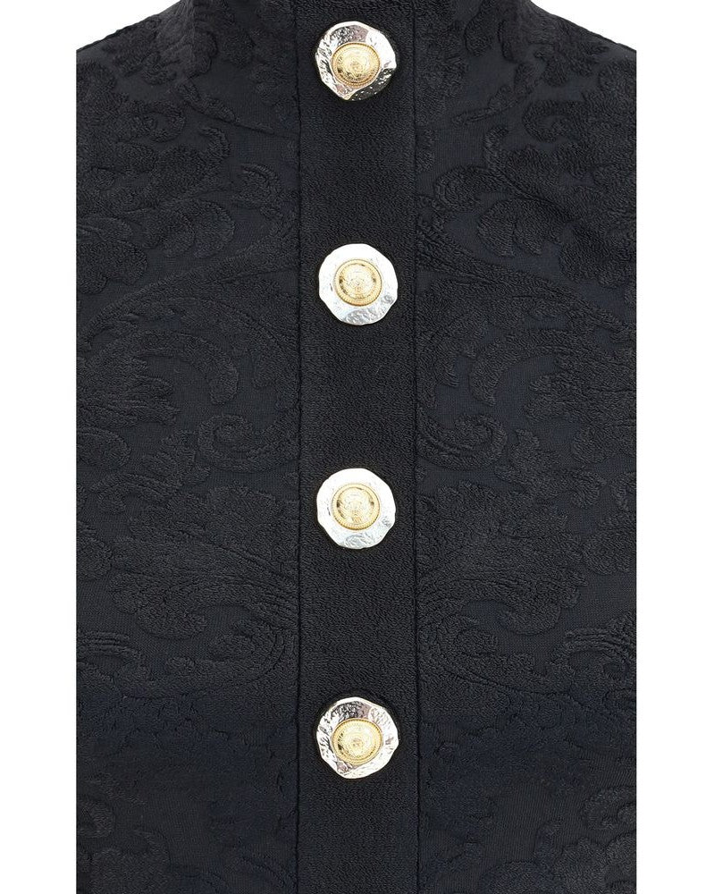 Balmain Baroque Crop Top Glam Steals