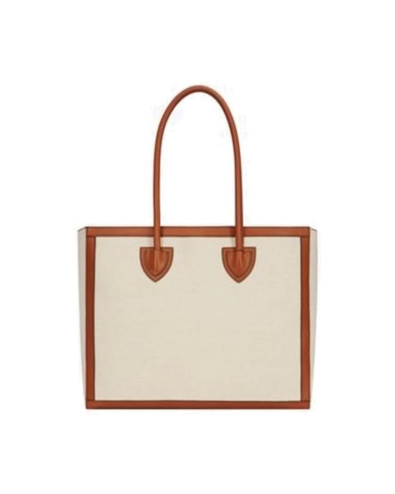 Balmain Beige Cotton Tote Bag 