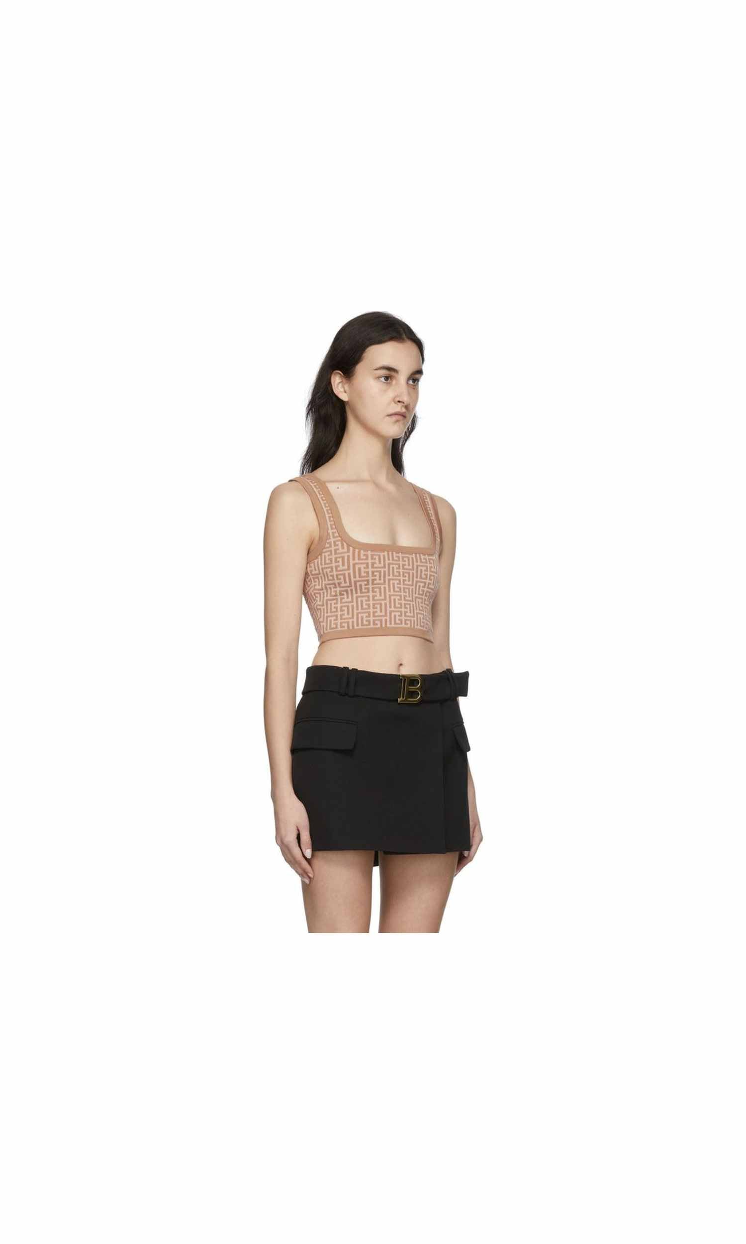 Balmain Beige Wool Top & T-Shirt Glam Steals