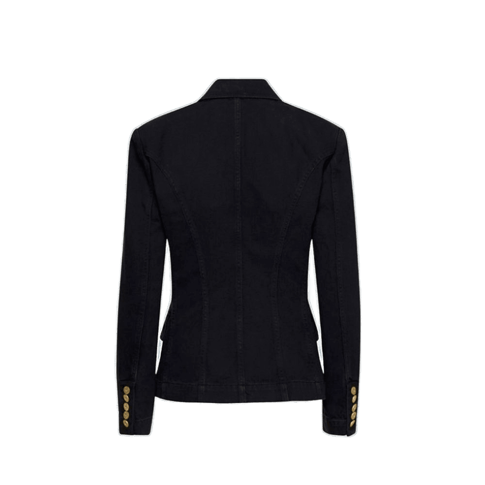 Balmain Black Cotton Blazer Glam Steals