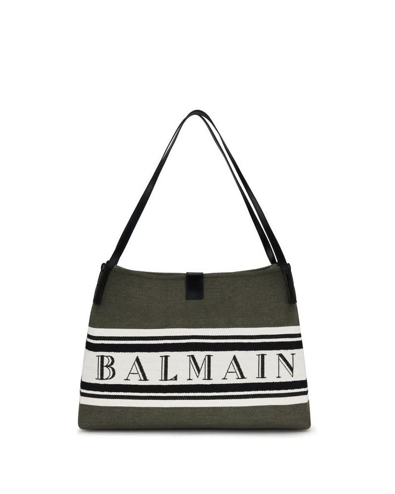 Balmain Black Cotton Handbag Glam Steals