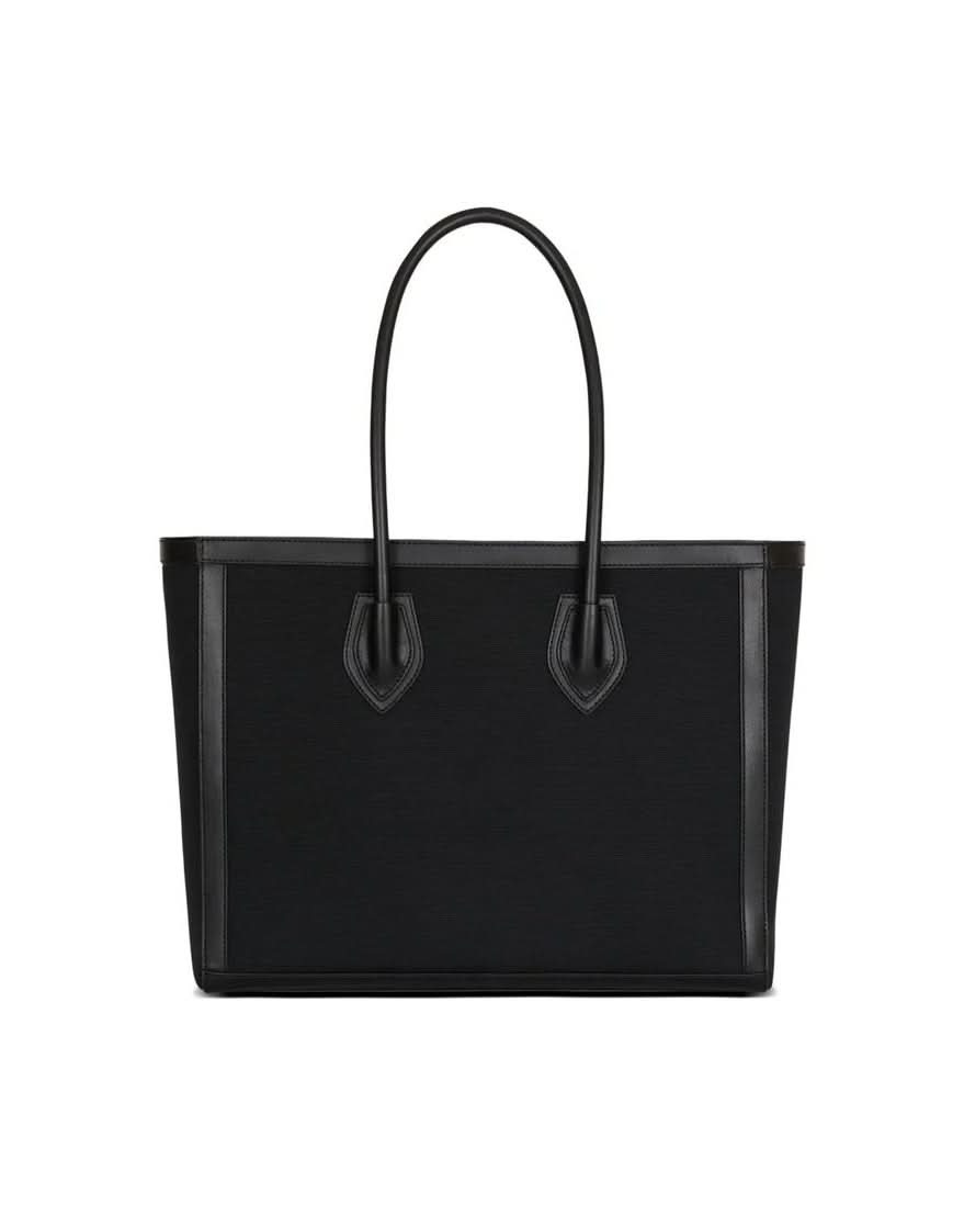 Balmain Black Cotton Tote Bag 
