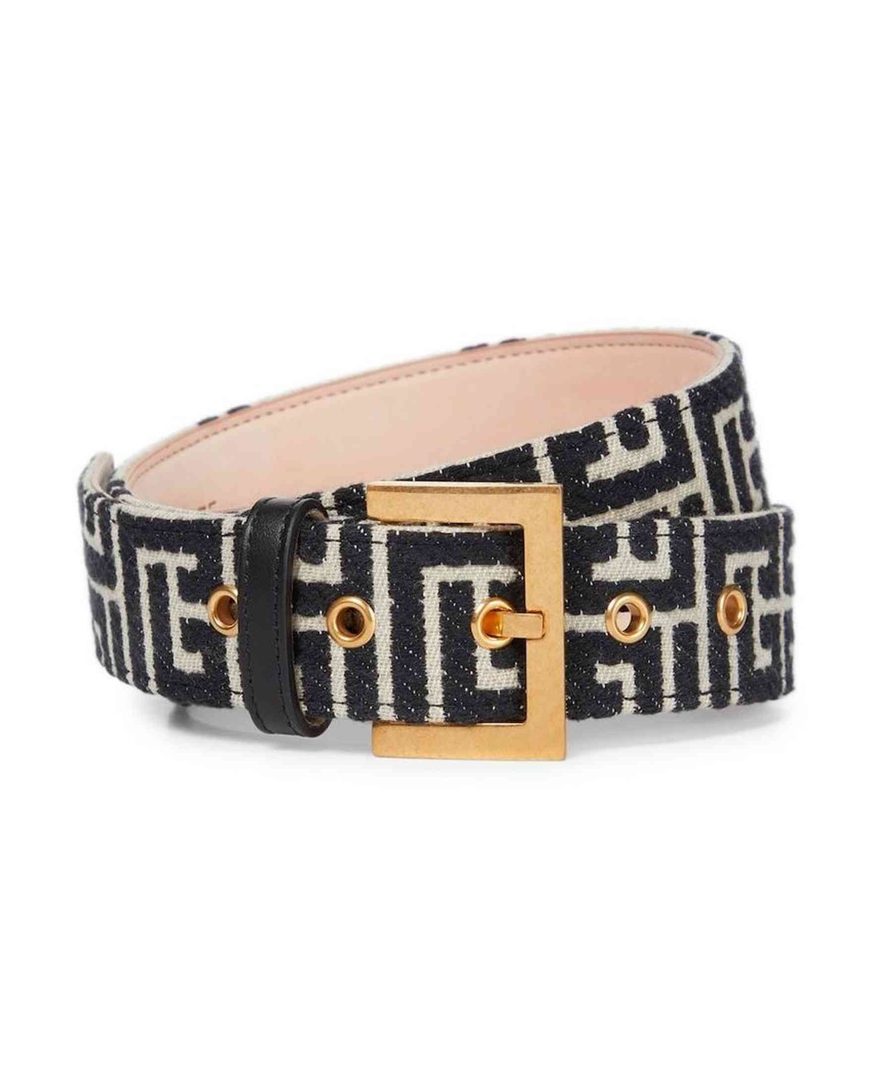Balmain Black Leather Belt Glam Steals
