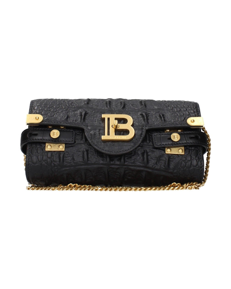 Balmain Black Leather Clutch Bag Glam Steals